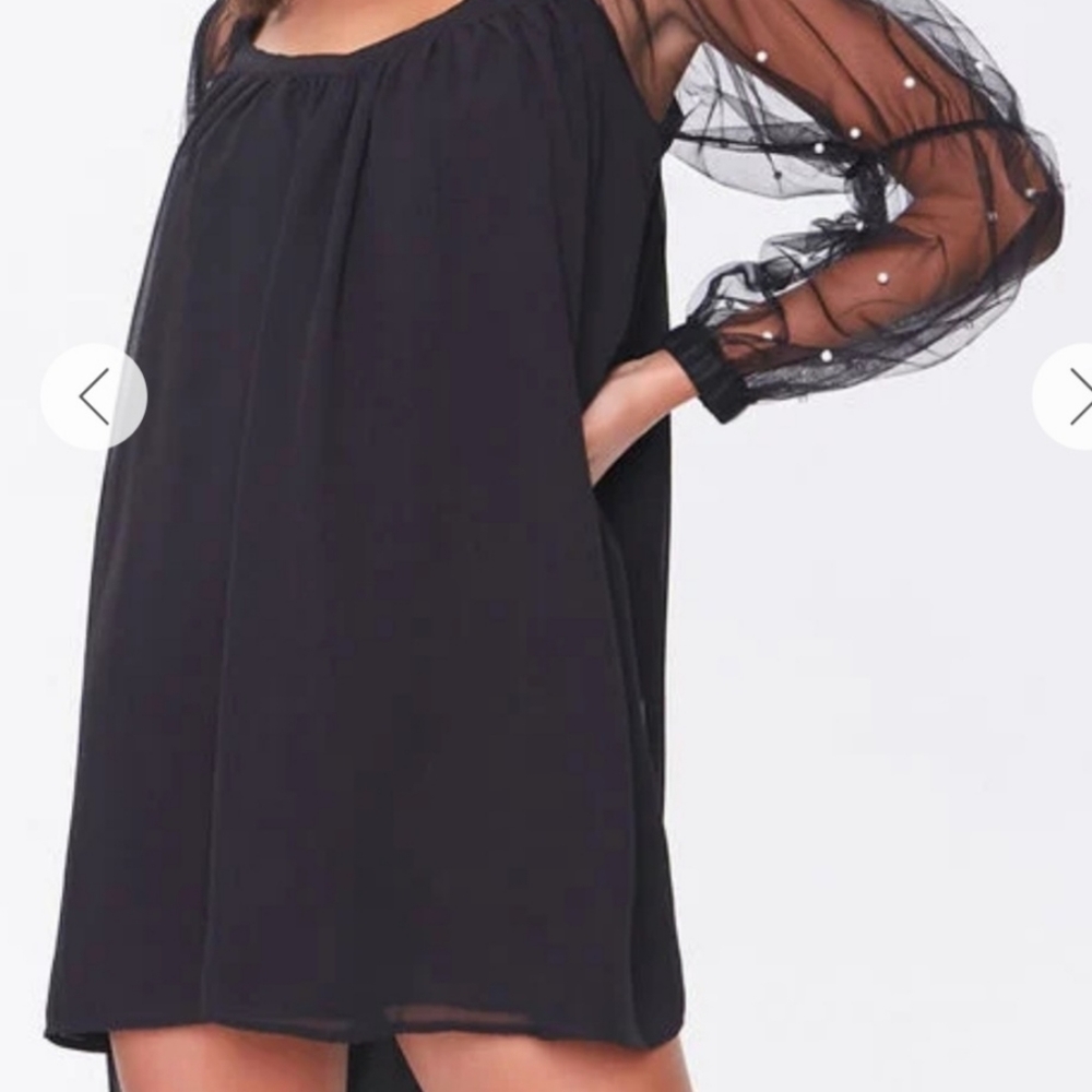 NWT Black Babydoll Dress